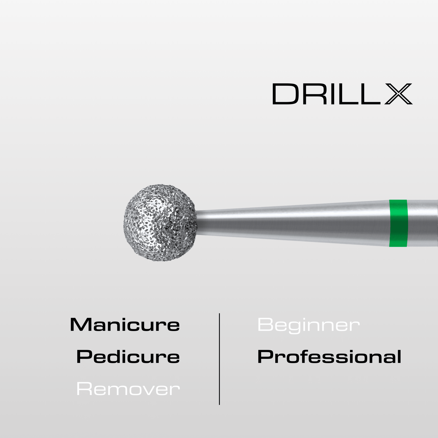 DRILLX Manicure Diamant Bit Kugel M grob