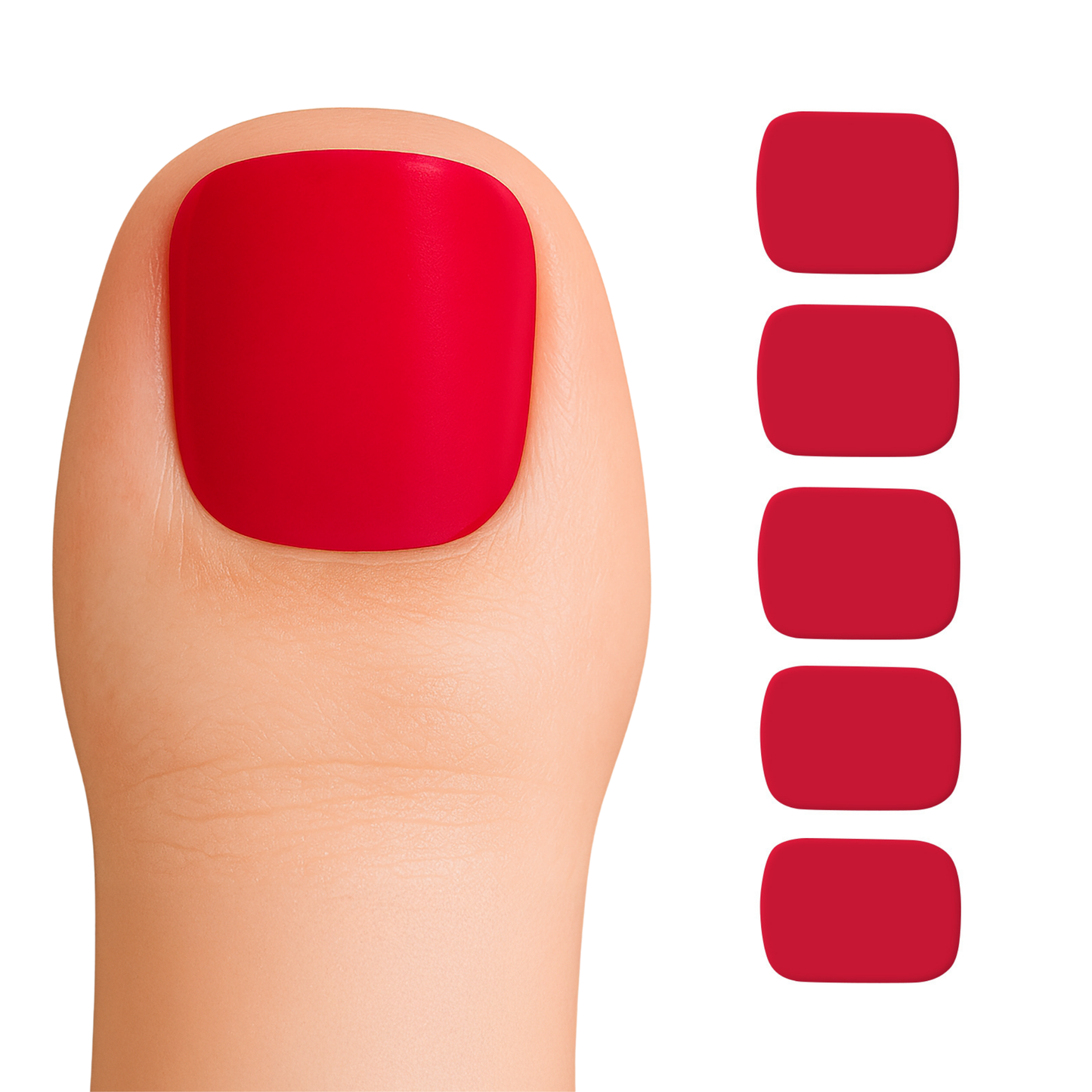 Gel Toe Strip Glassy Strawberry Seduction