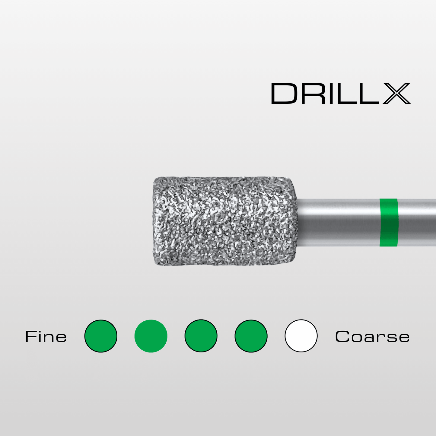 DRILLX Manicure Diamant Bit Zylinder grob