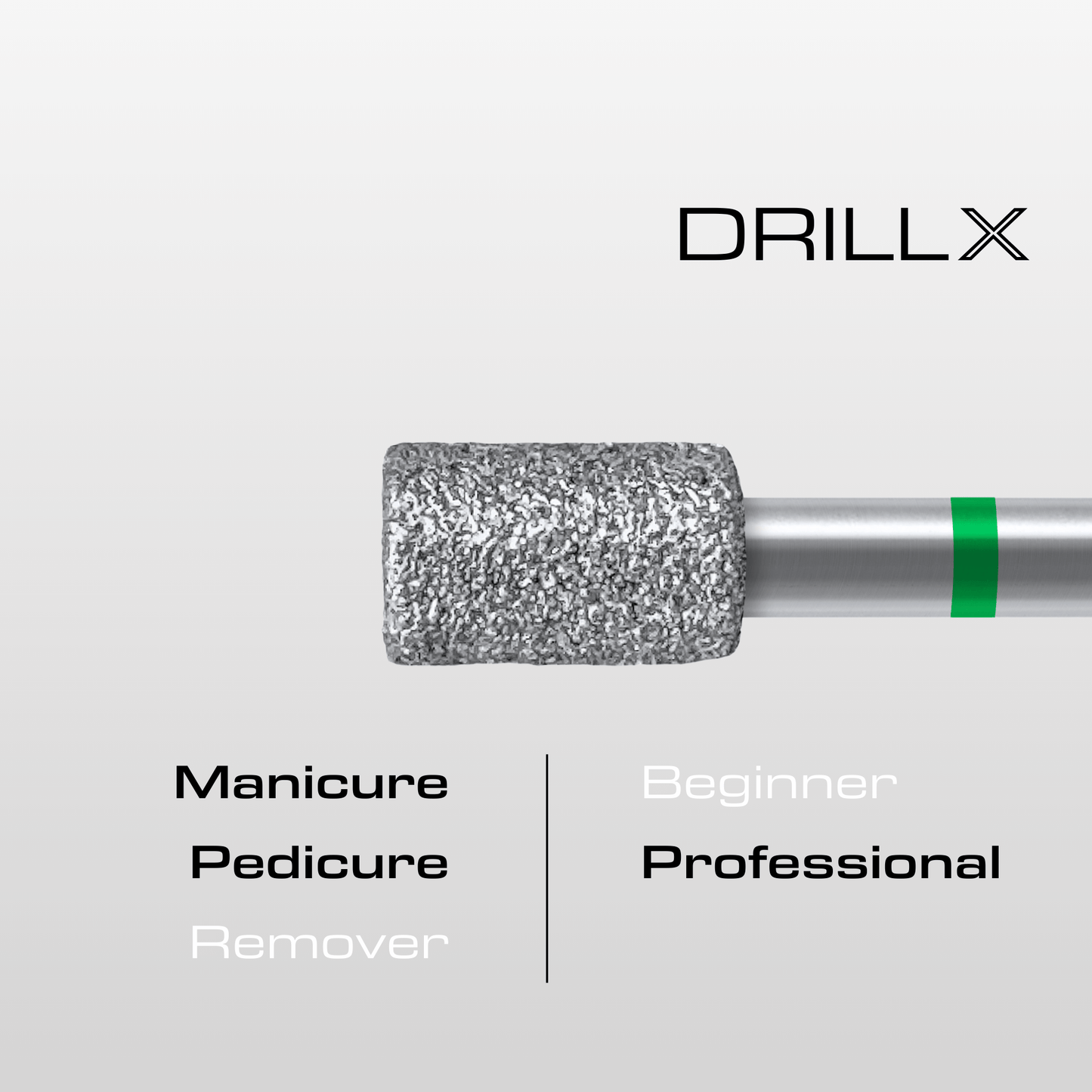 DRILLX Manicure Diamant Bit Zylinder grob