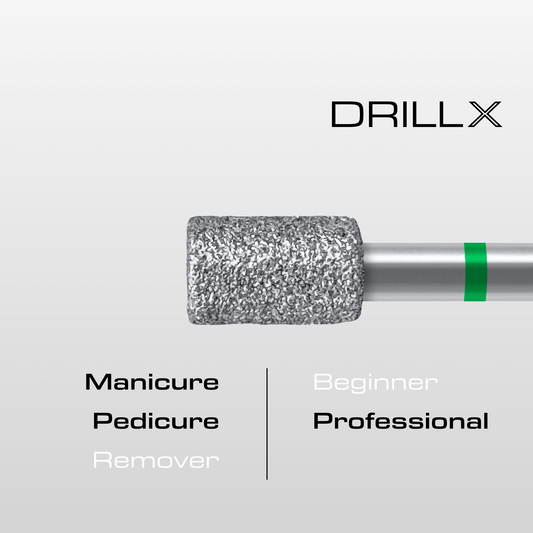 DRILLX Manicure Diamant Bit Zylinder grob
