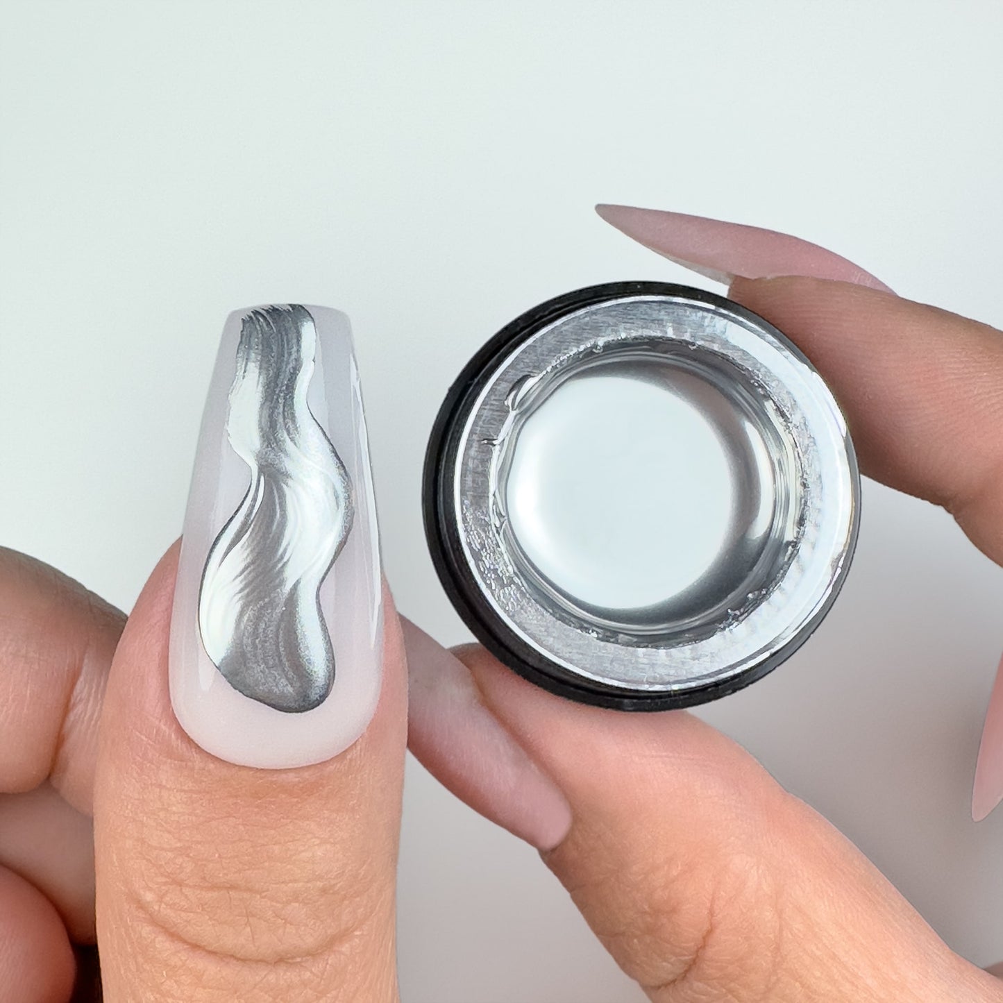 Metallic NoWipe Gel silver