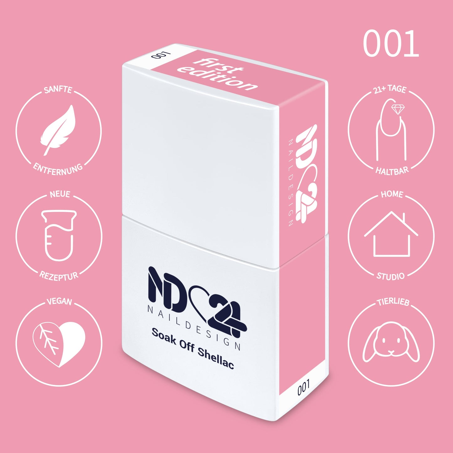 001 Soak Off Shellac Newborn Baby Bloom