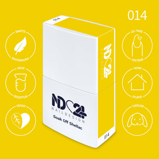 014 Soak Off Shellac Lemon Zest Delight