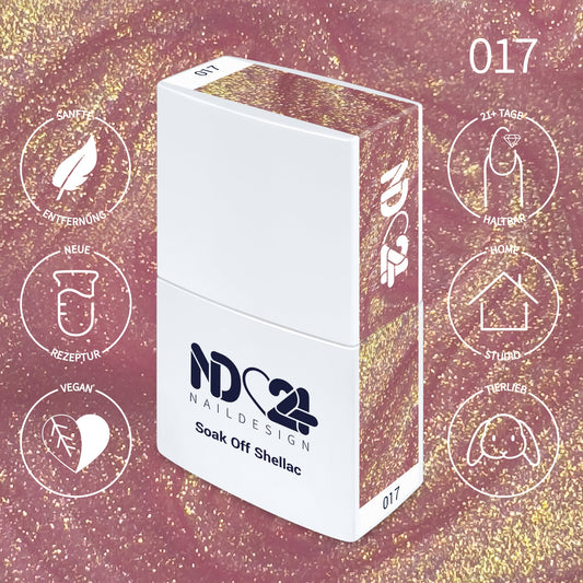 017 Soak Off Shellac Luxe Rose Brilliance