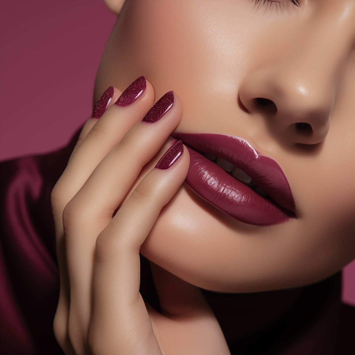 018 Soak Off Shellac Deep Rouge Romance
