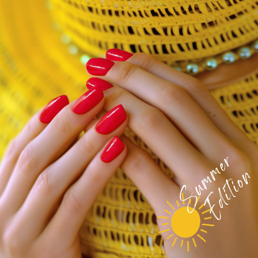 Gel Nail Strip Glassy Iconic Rouge