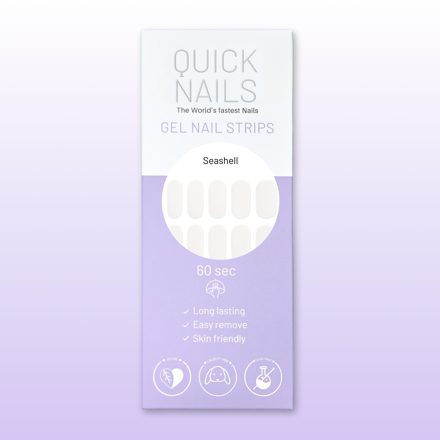 Gel Nail Strip Seashell