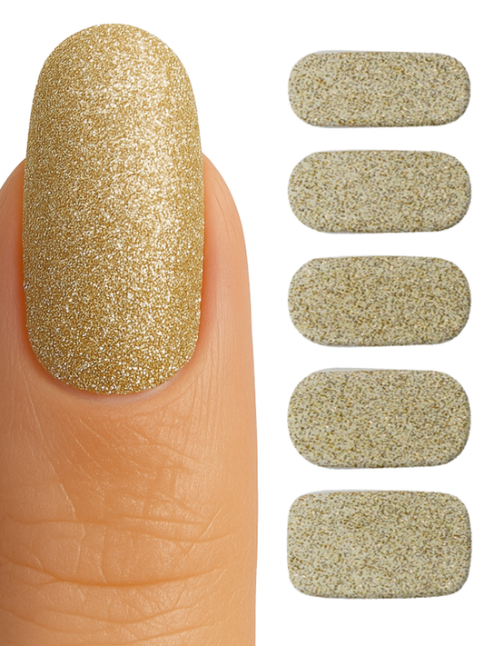 Bande d'ongles en gel Glitterbomb doré