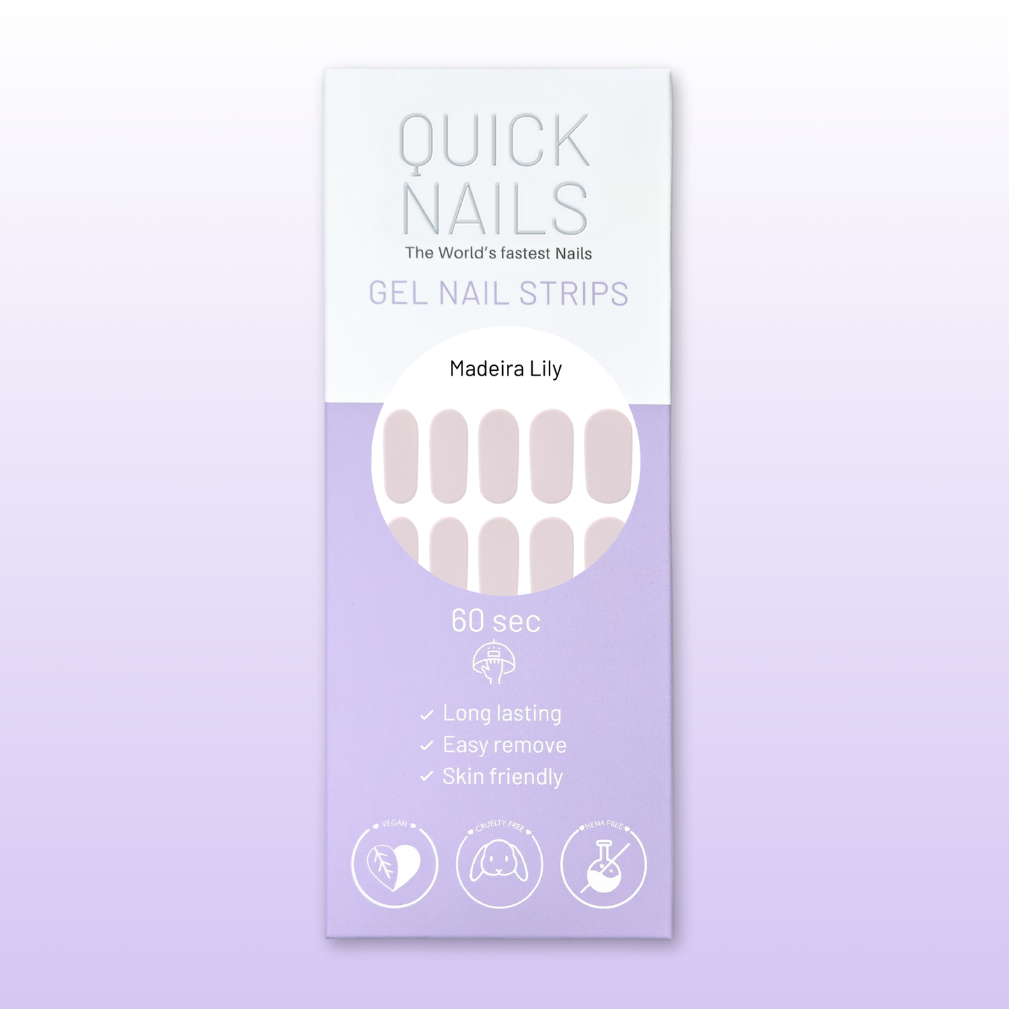 Gel Nail Strip Madeira Lily