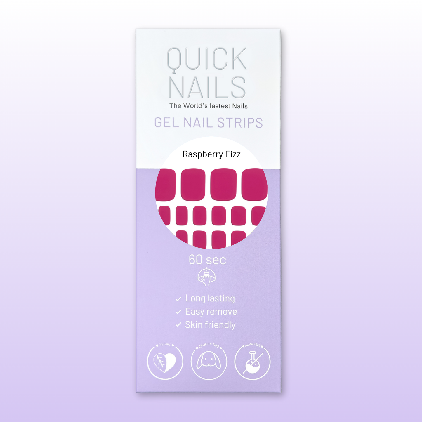 Gel Toe Strip Raspberry Fizz