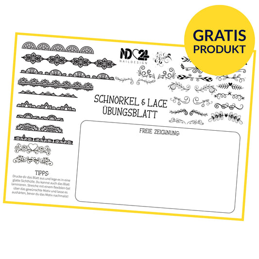 Übungsblatt Schnörkel & Lace