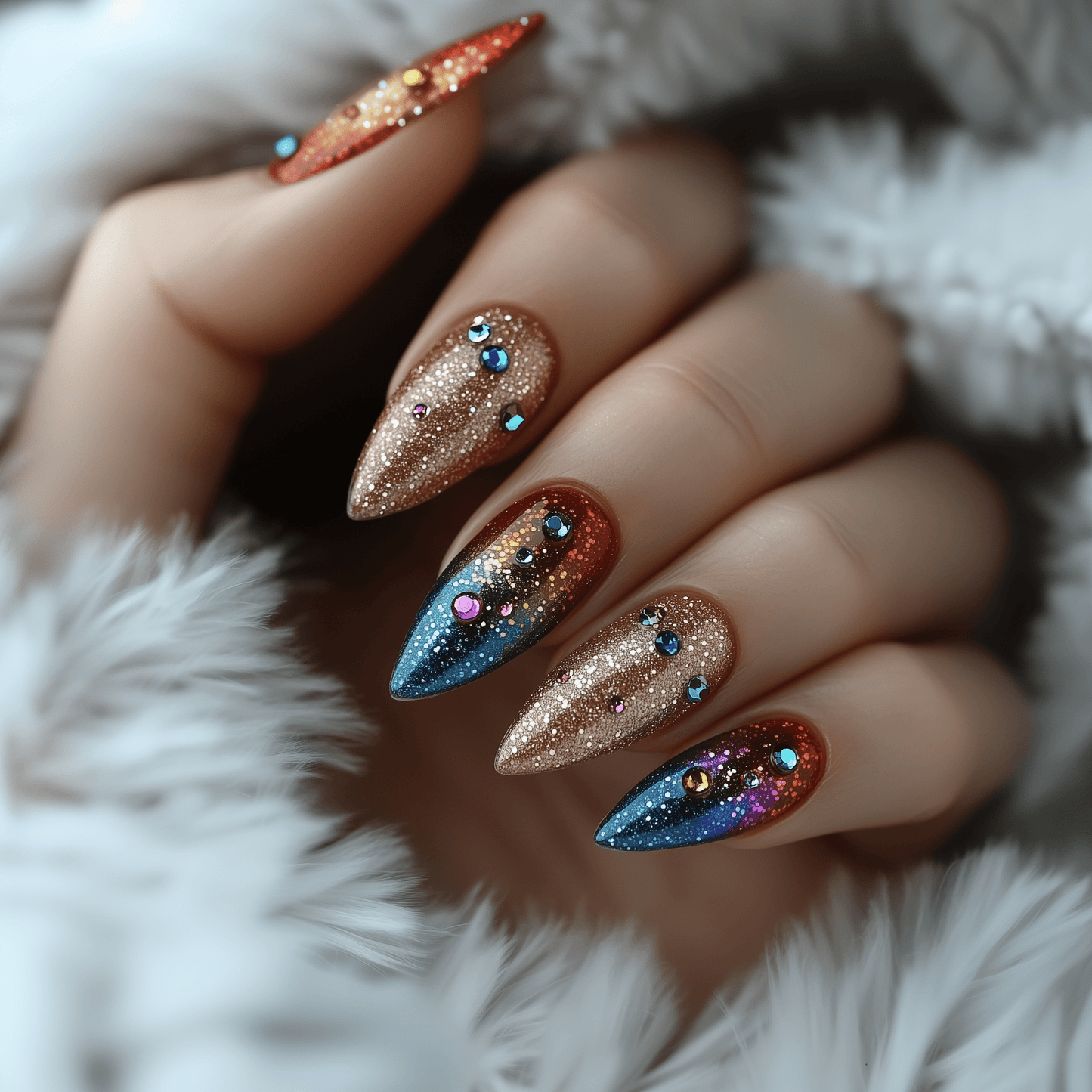 Conception d'ongles boîte noire Nail Art
