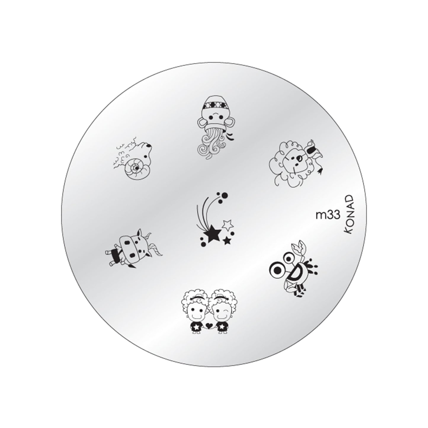 KONAD Stamping Stencil M