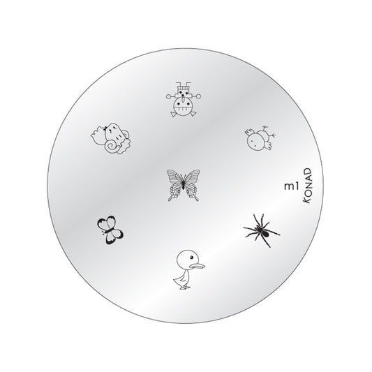 KONAD Stamping Stencil M