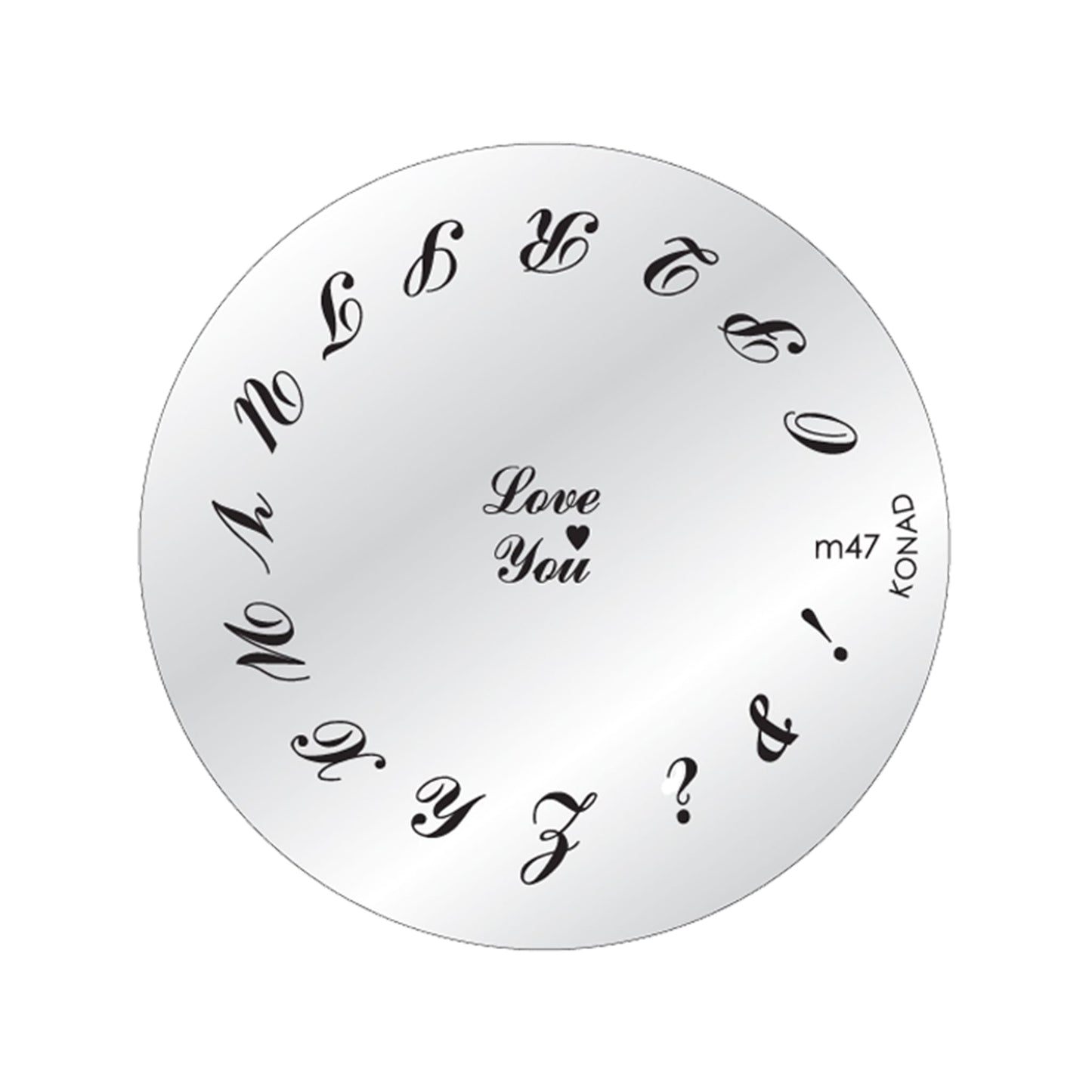 KONAD Stamping Stencil M