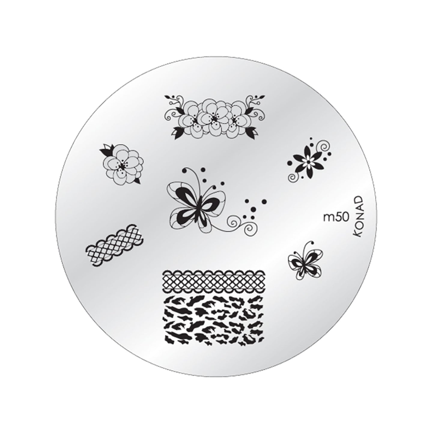 KONAD Stamping Stencil M