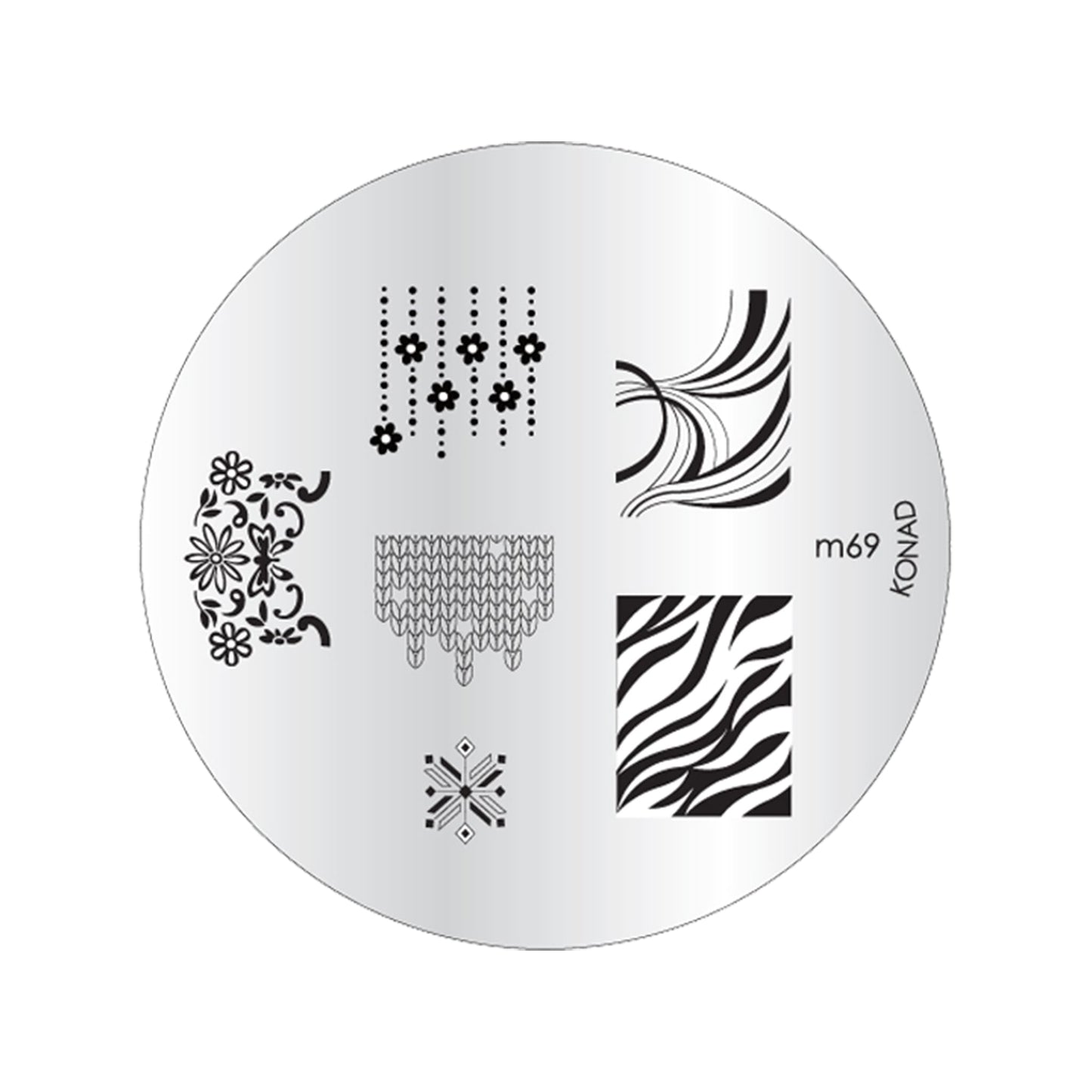 KONAD Stamping Stencil M