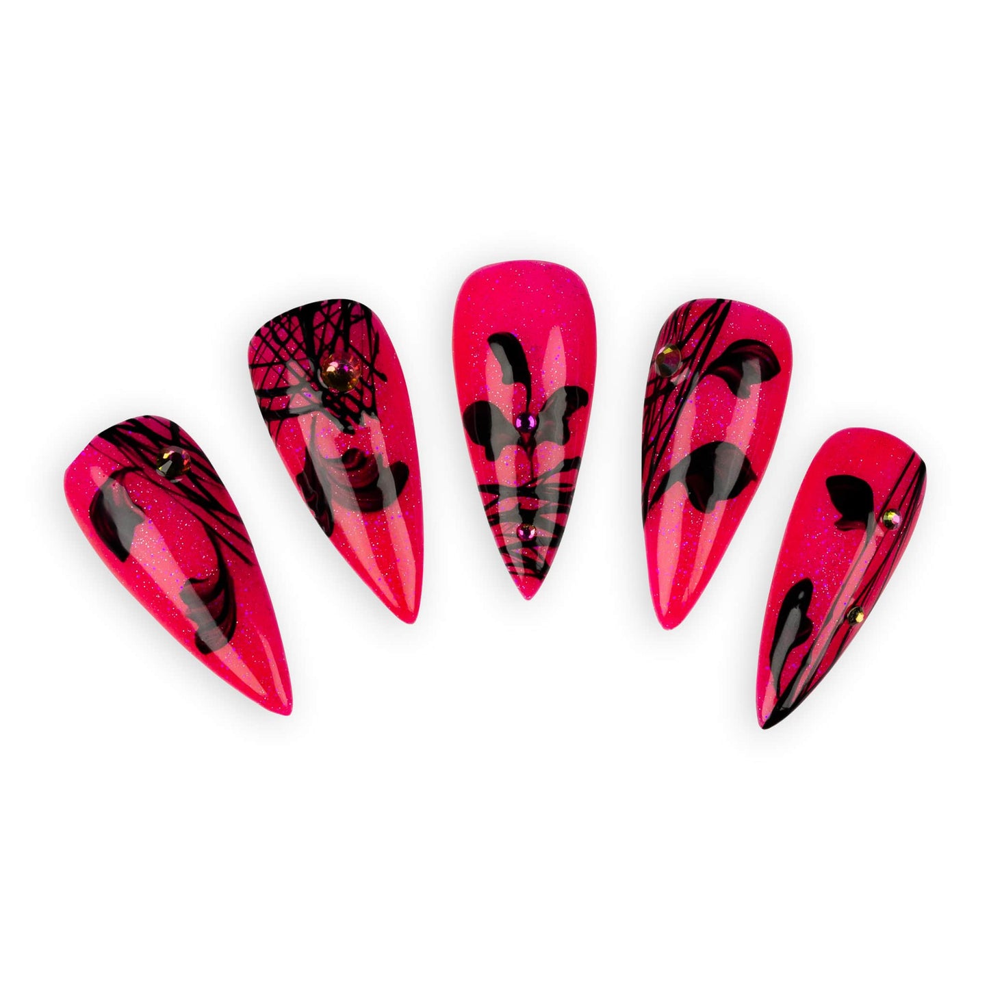 Effektgel Classic Glitter neon pink