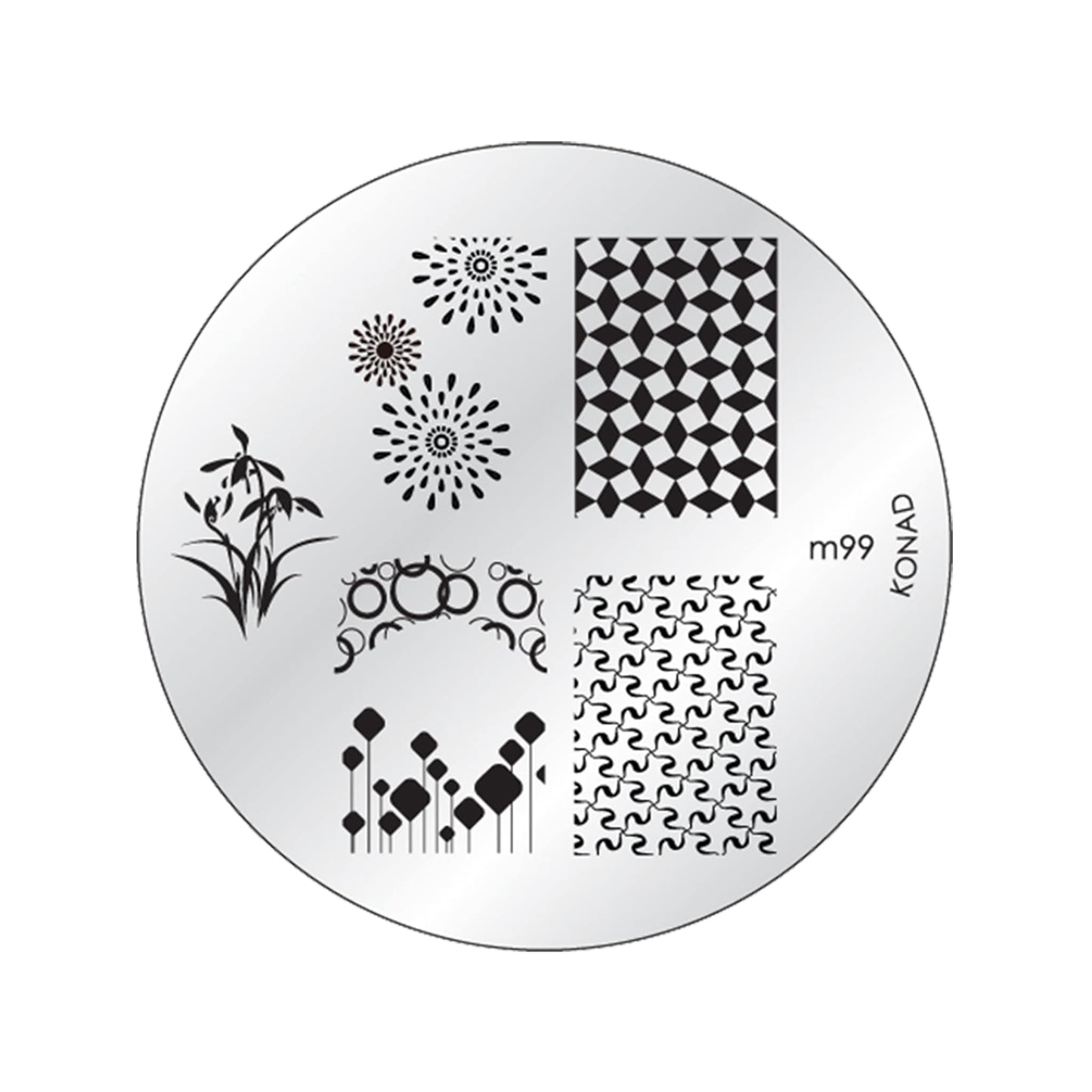 KONAD Stamping Stencil M