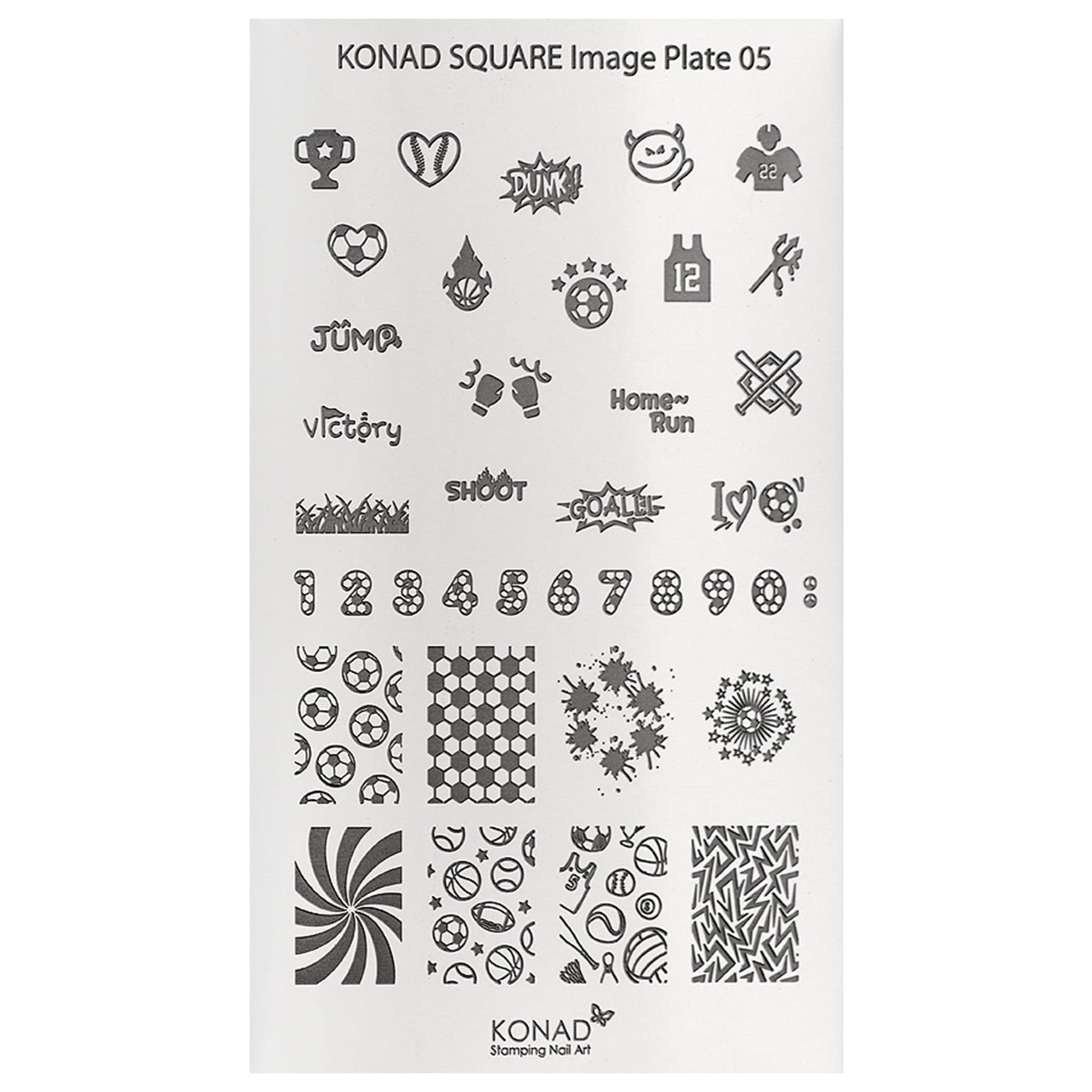 KONAD Stamping Schablone XL