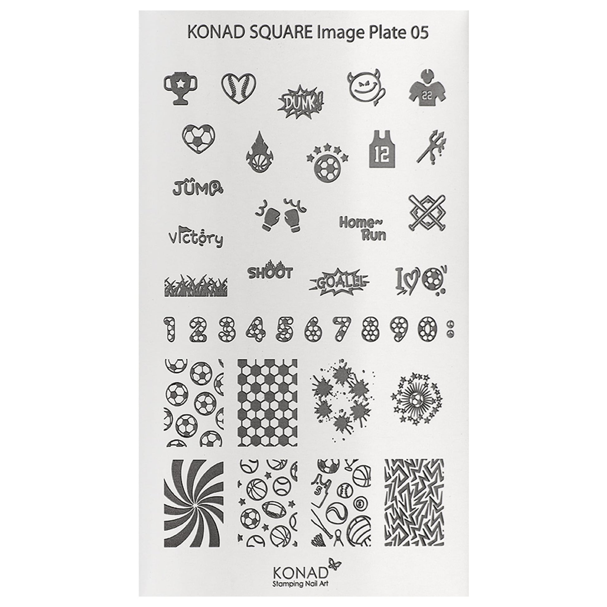 KONAD Stamping Schablone XL