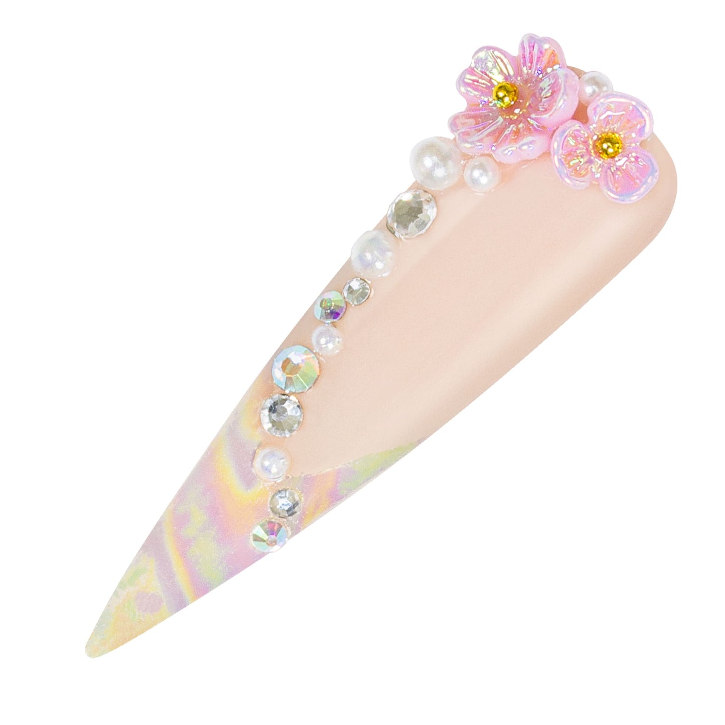 Nailart Overlay 3D Pearls Flower Mix