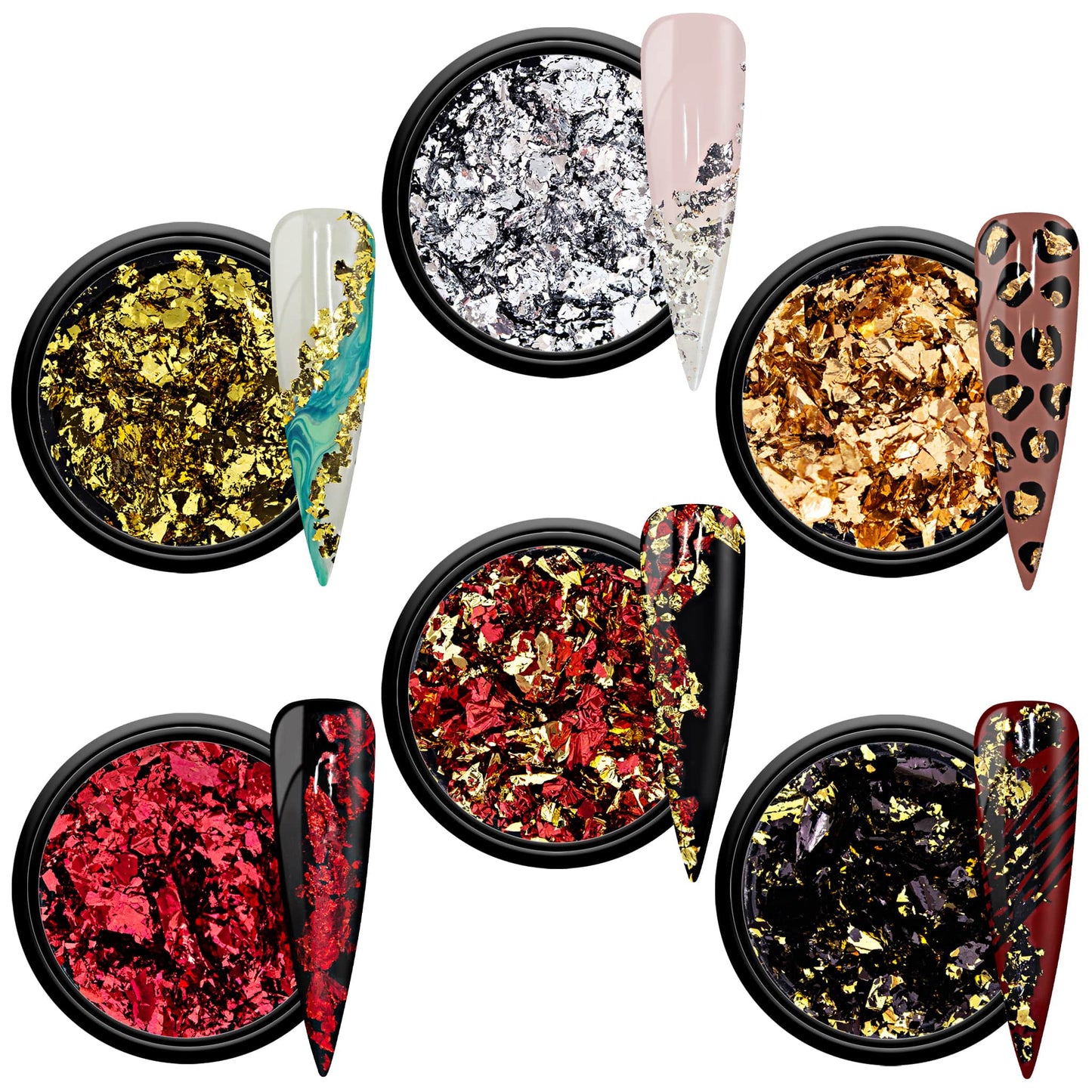 Nailart Foil Flakes Set