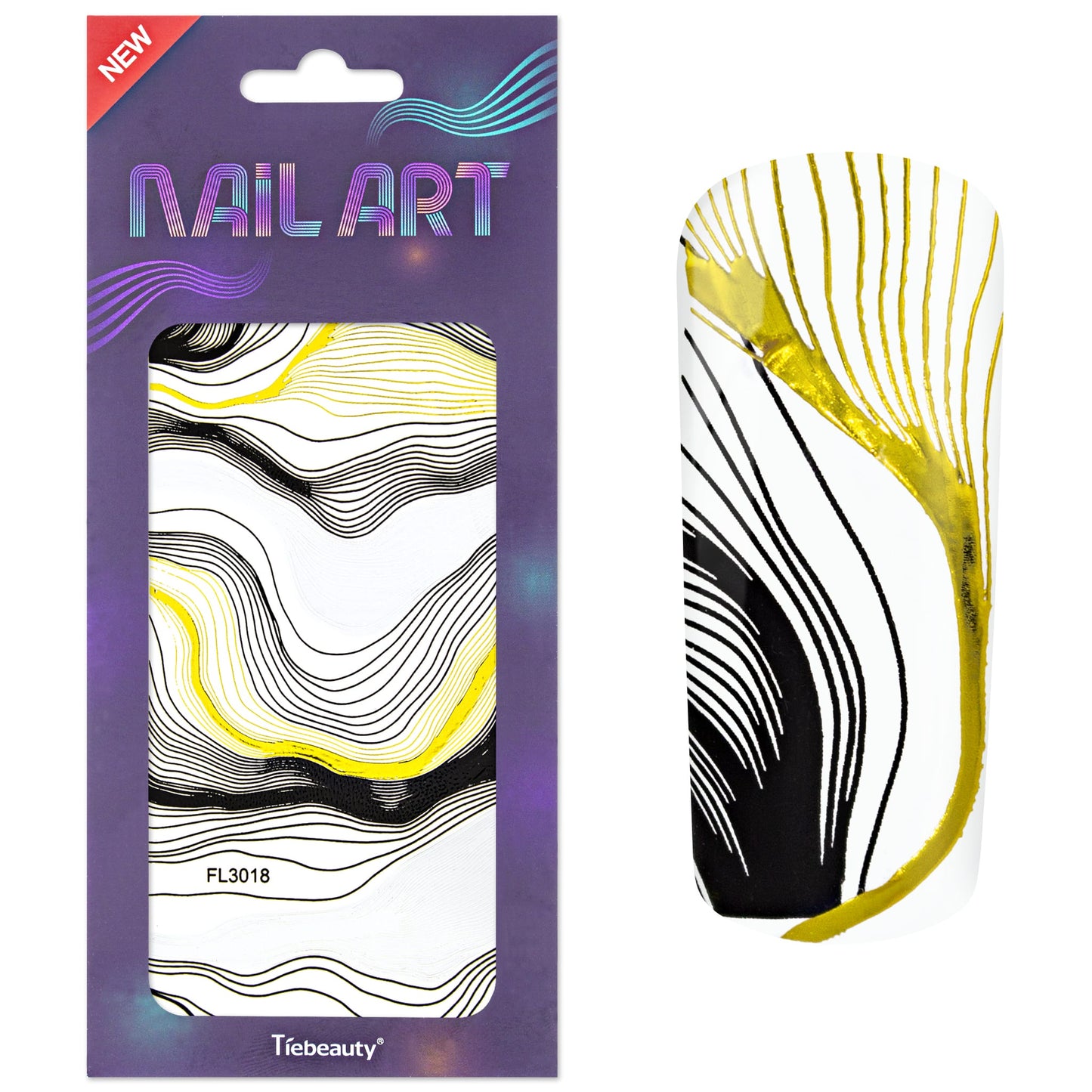 Nailart Sticker XL Gold