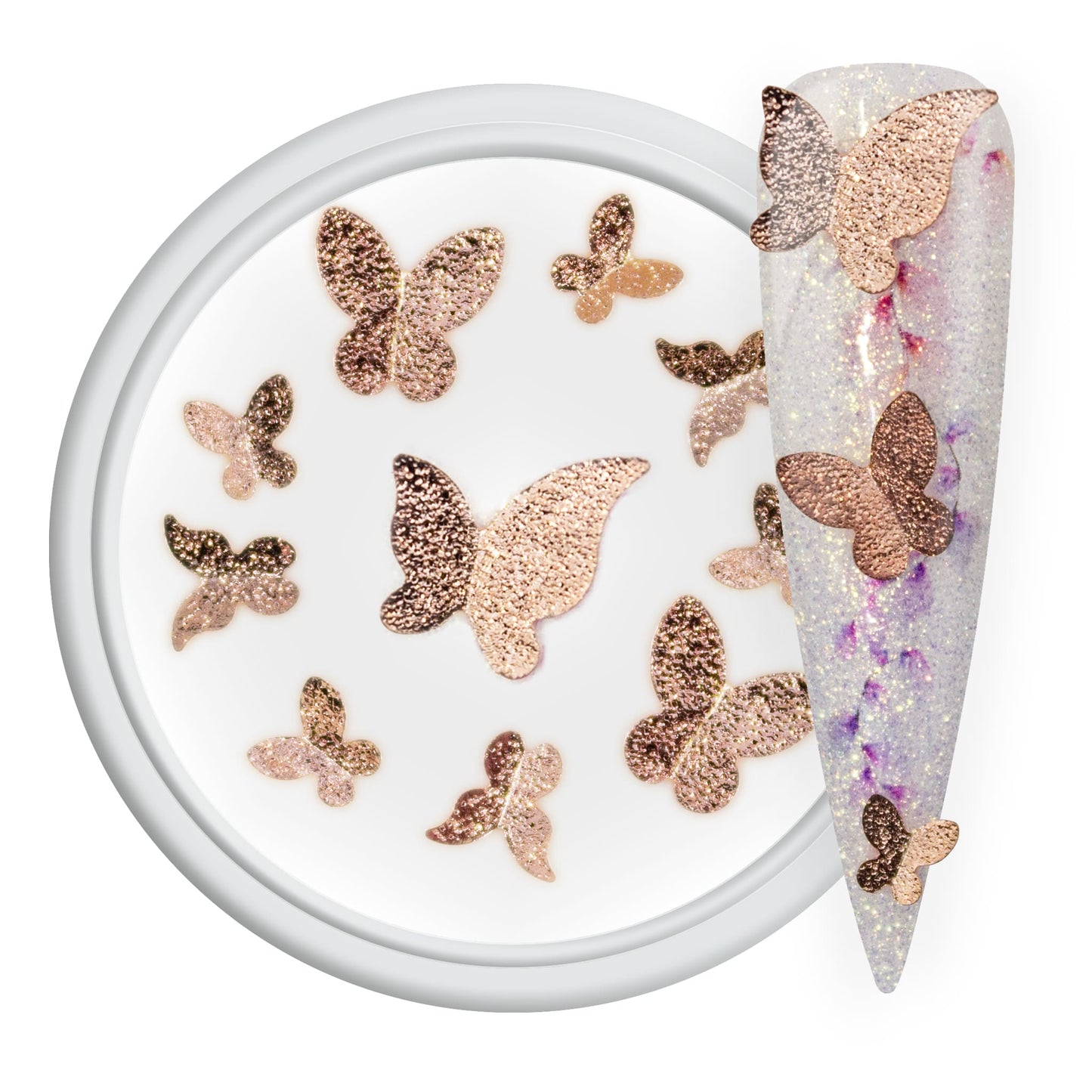 Nailart Overlay 3D Butterfly