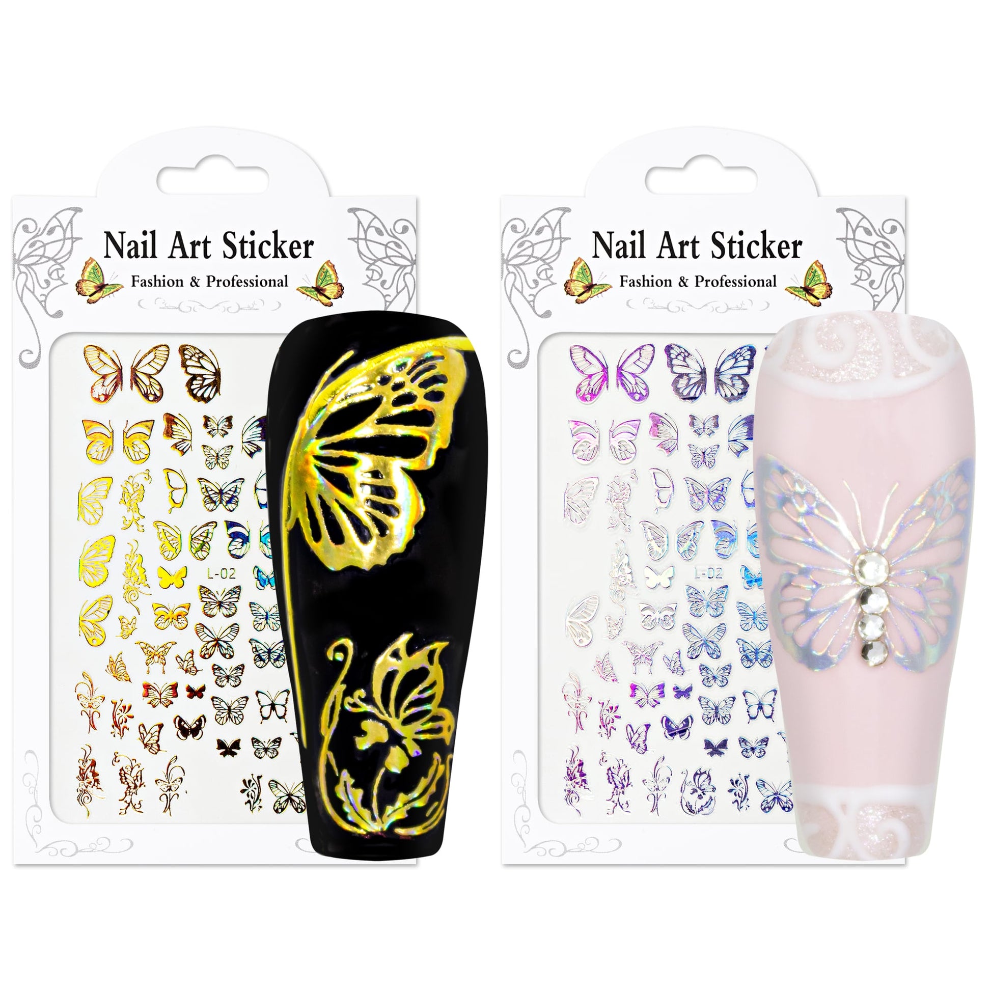 Nailart Sticker Holo - 2 Stück