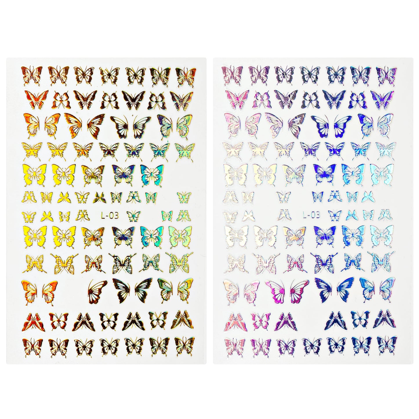 Nailart Sticker Holo - 2 Stück