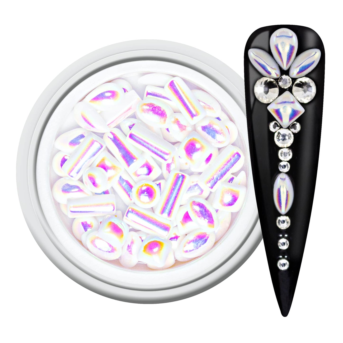 Nailart Overlay 3D Pearls Mix