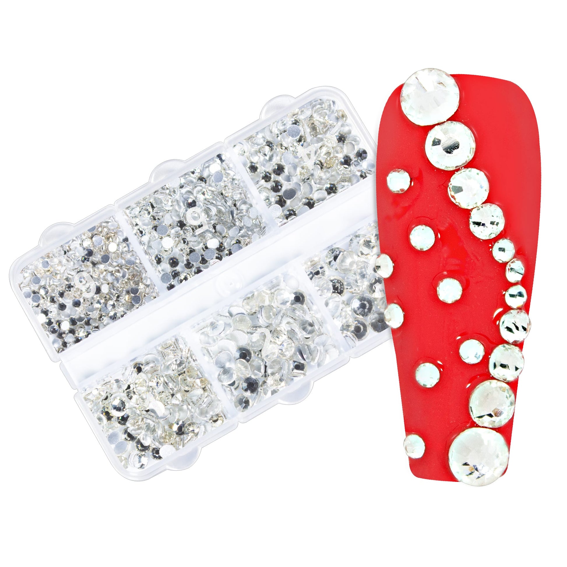 Premium Nailart Strass Steine Box