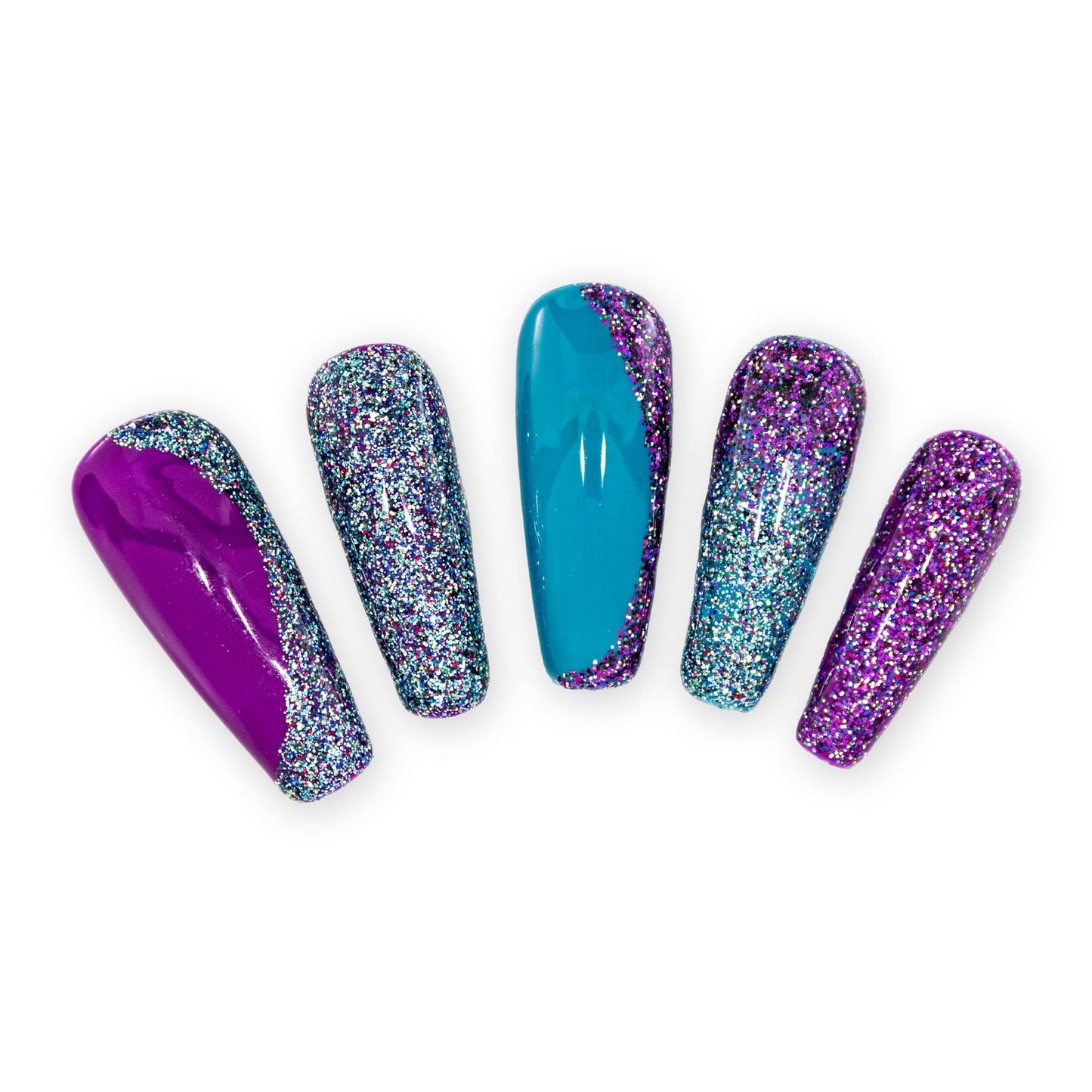 Effektgel Multi Glitter turquoise