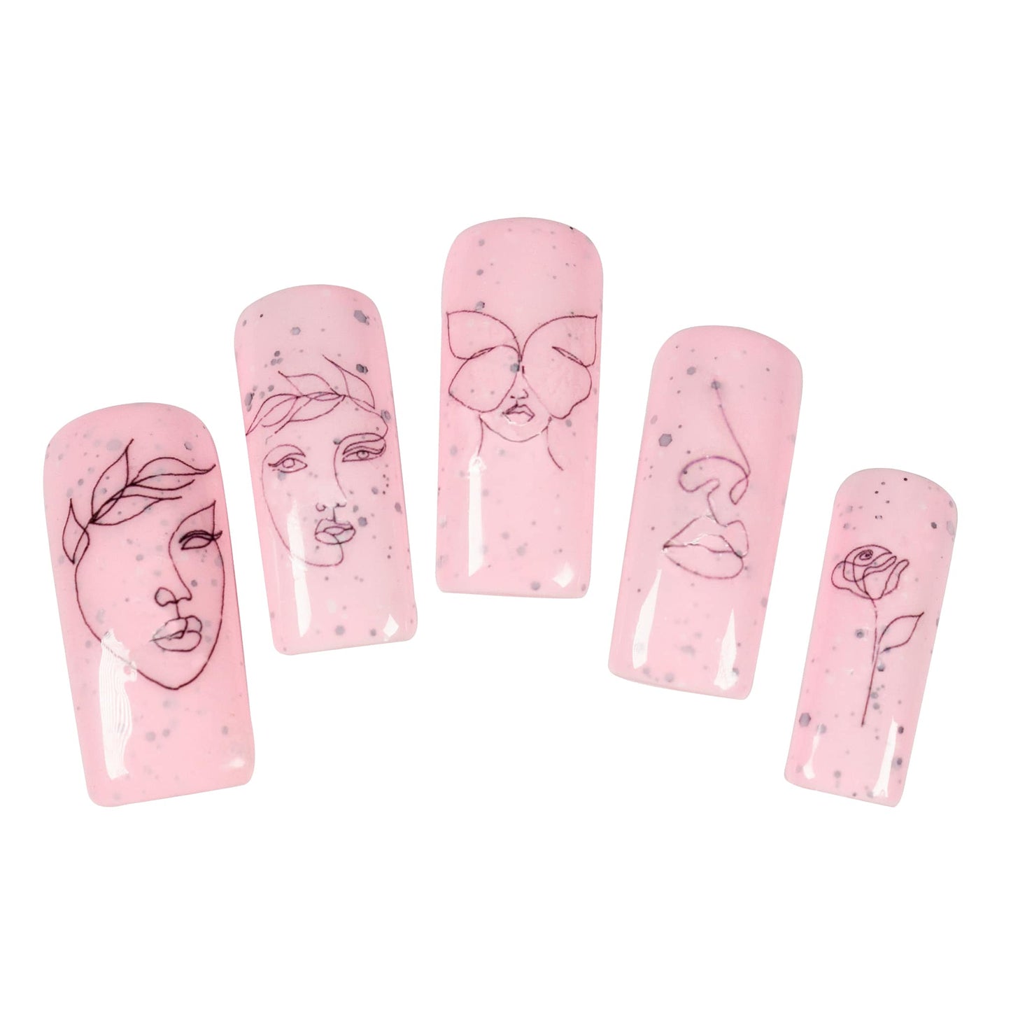 Effekt Gel Speckled pink