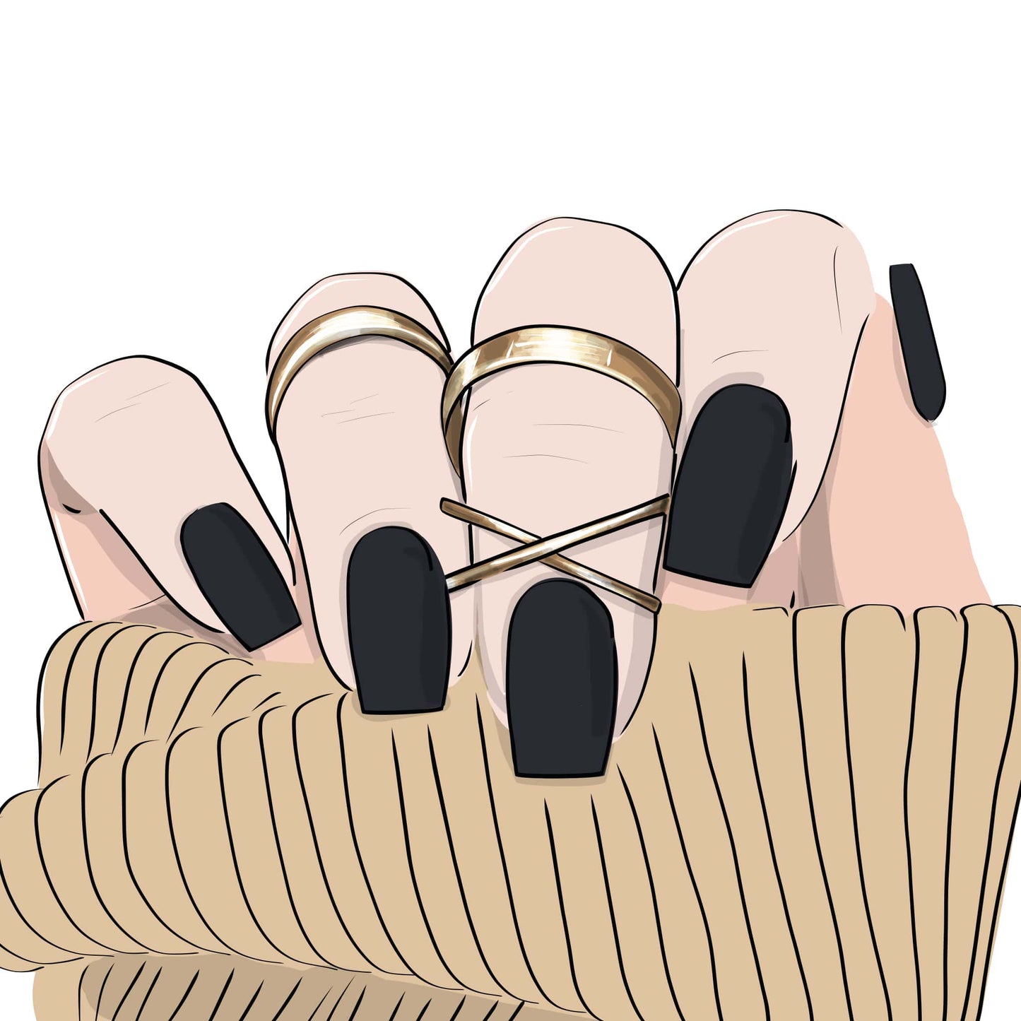 Gel Nail Strip Midnight Ash