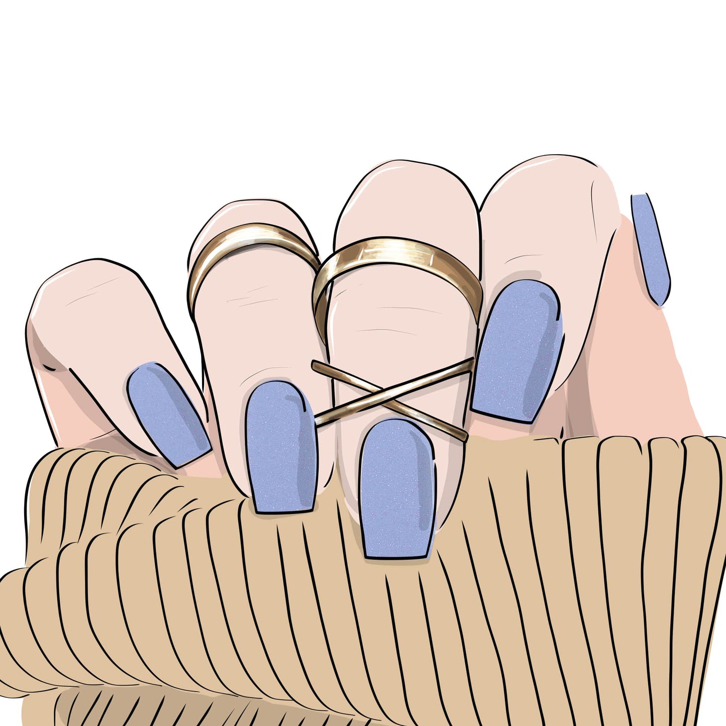 Gel Nail Strip Lavender Luminary