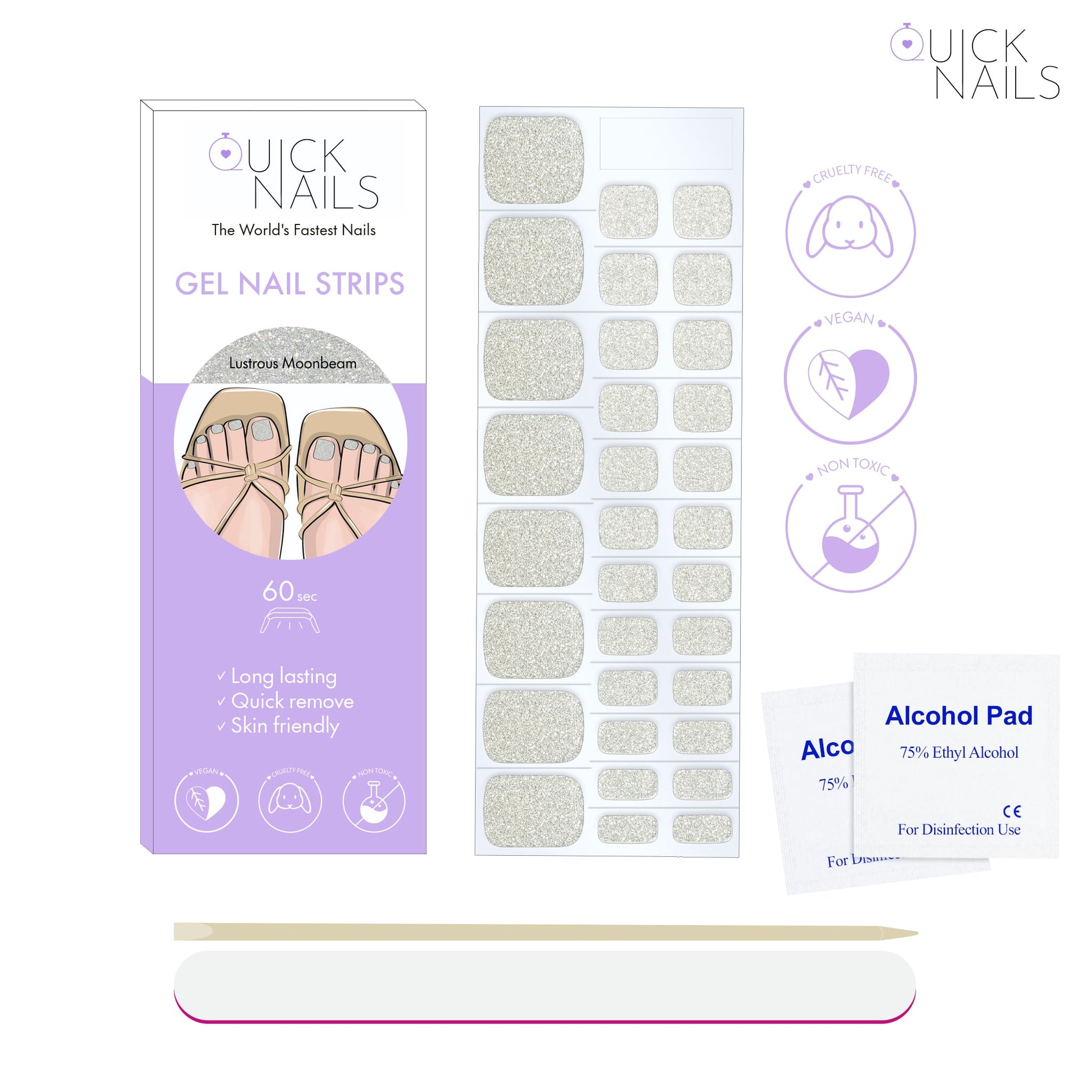 Gel Toe Strip Lustrous Moonbeam
