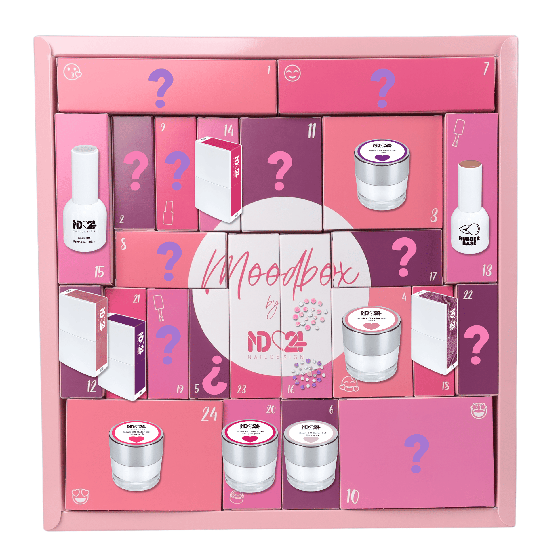 Secret MoodBox – 24-teilig Pink & Lila | Limited Edition