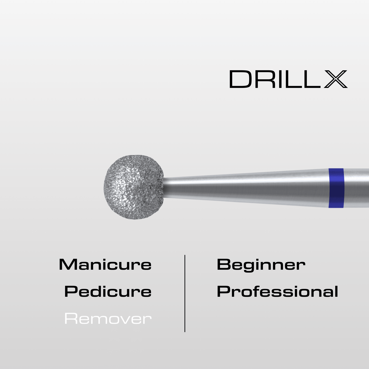 DRILLX Manicure Diamant Bit Kugel medium