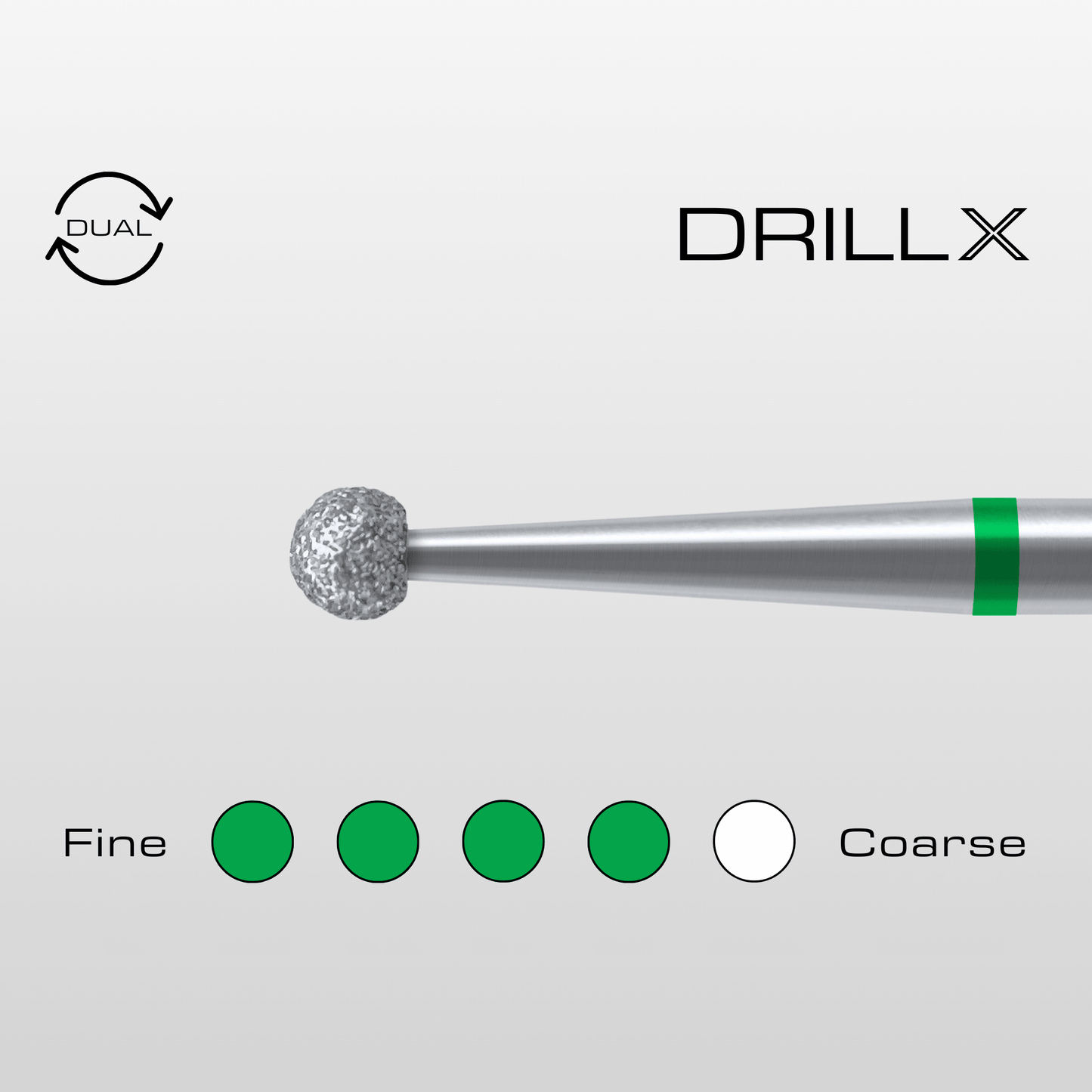 DRILLX Manicure Diamant Bit Kugel grob