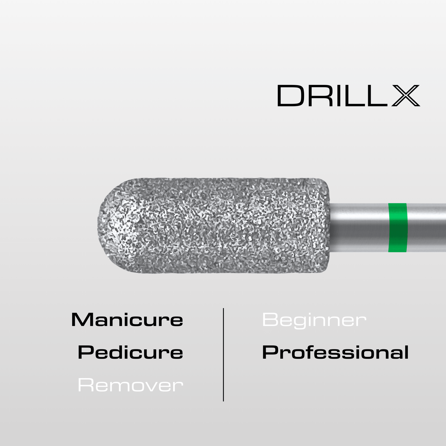 DRILLX Manicure Diamant Bit Zylinder grob