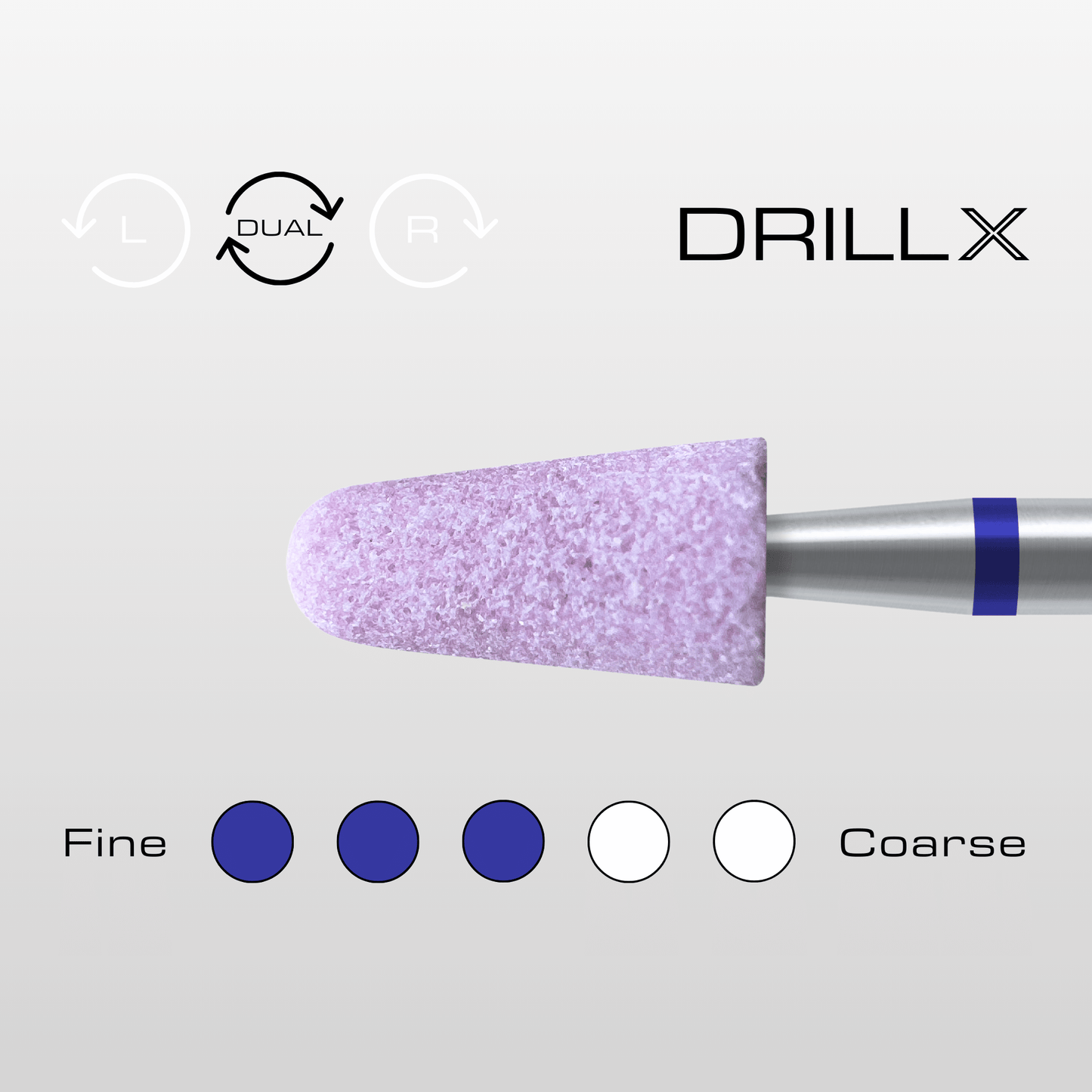 DRILLX Premium Manicure Polish Bit medium