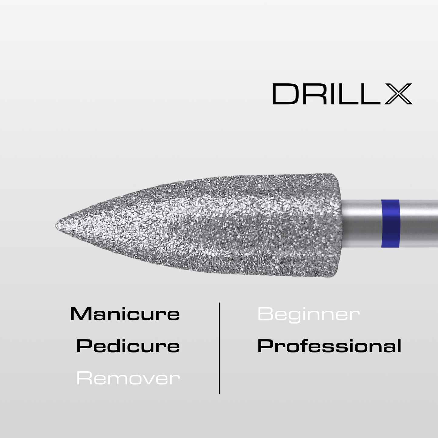 DRILLX Manicure Diamant Bit Flamme medium