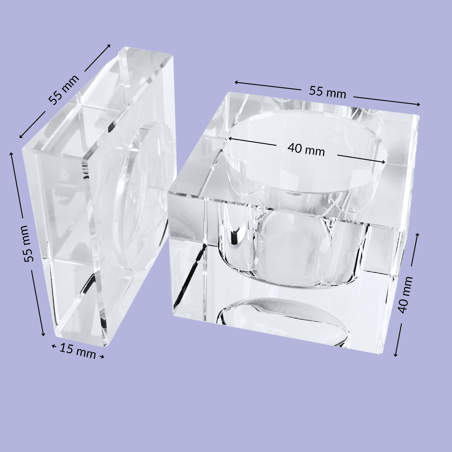 ACRYLIX Dappen Dish Crystal