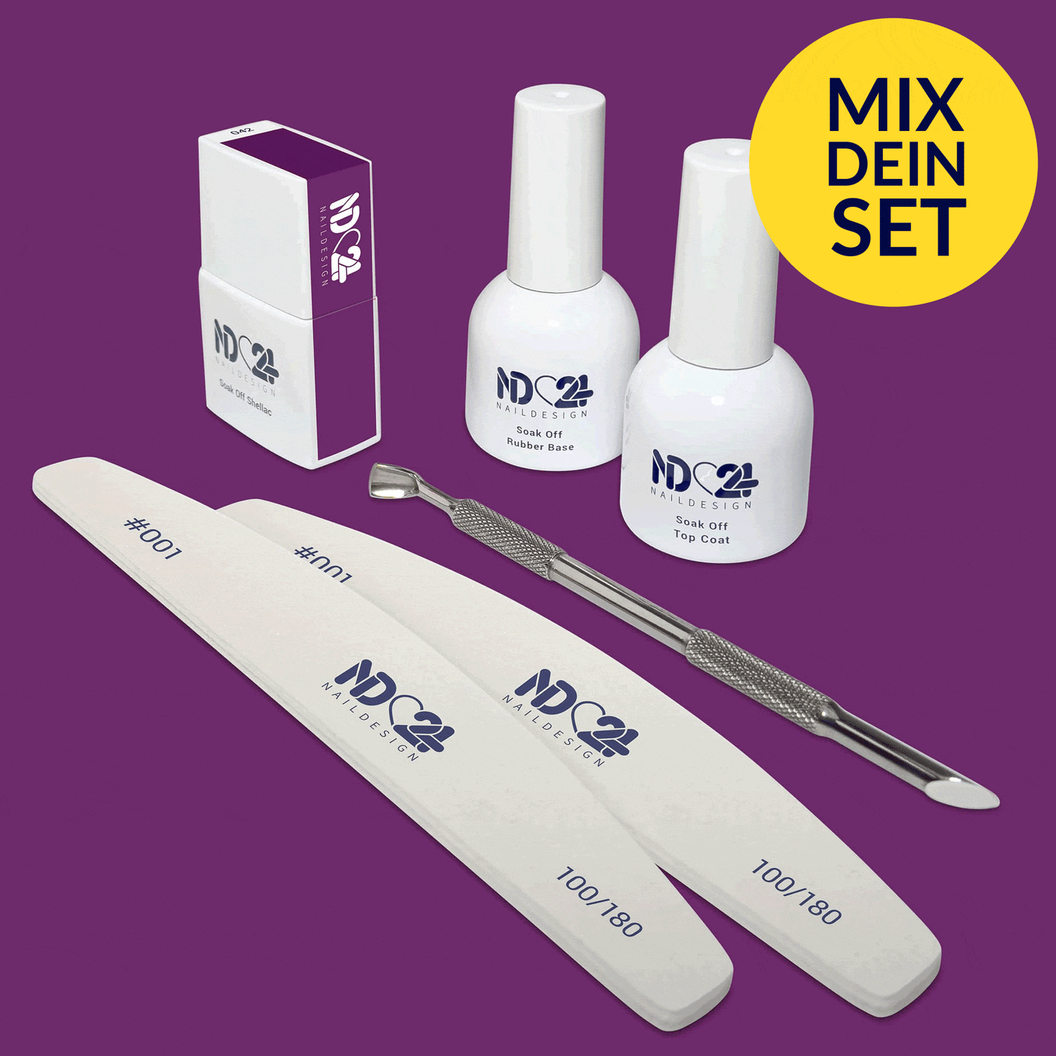 Mix Shellac Soak Off Shellac Mix Your Collection Set – ND24 NailDesign
