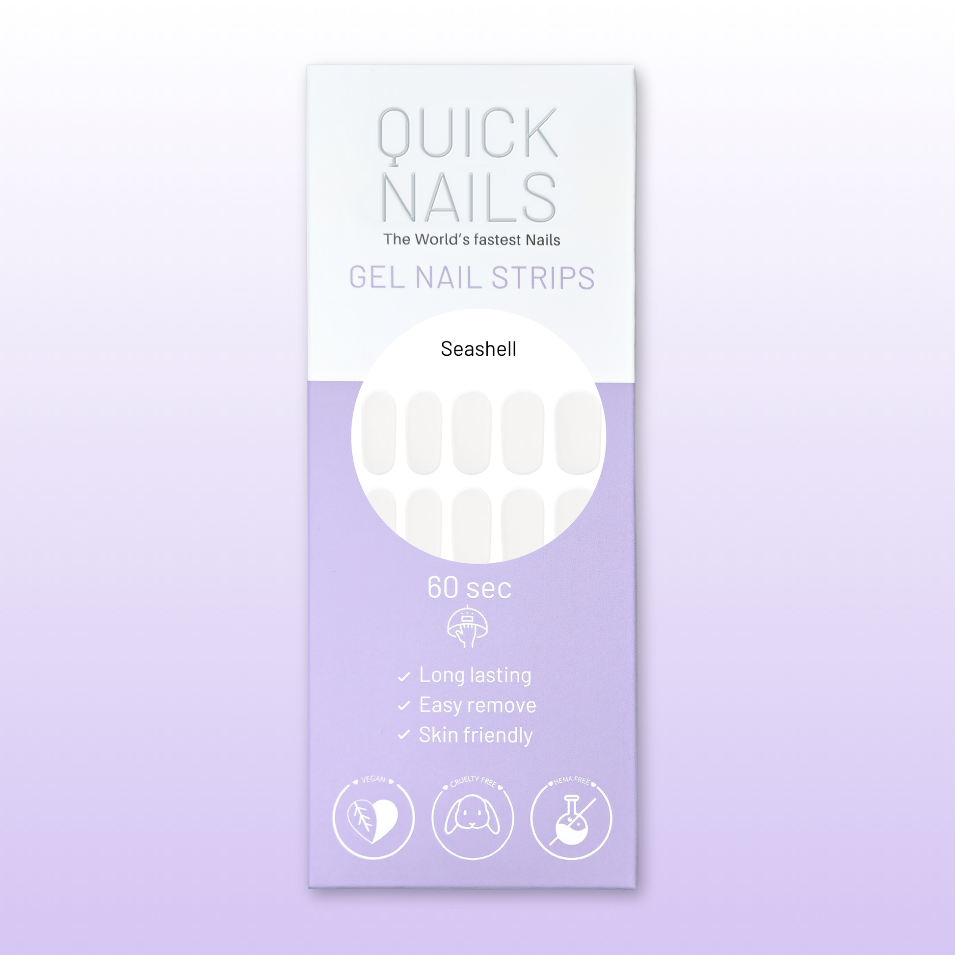 Gel Nail Strip Seashell