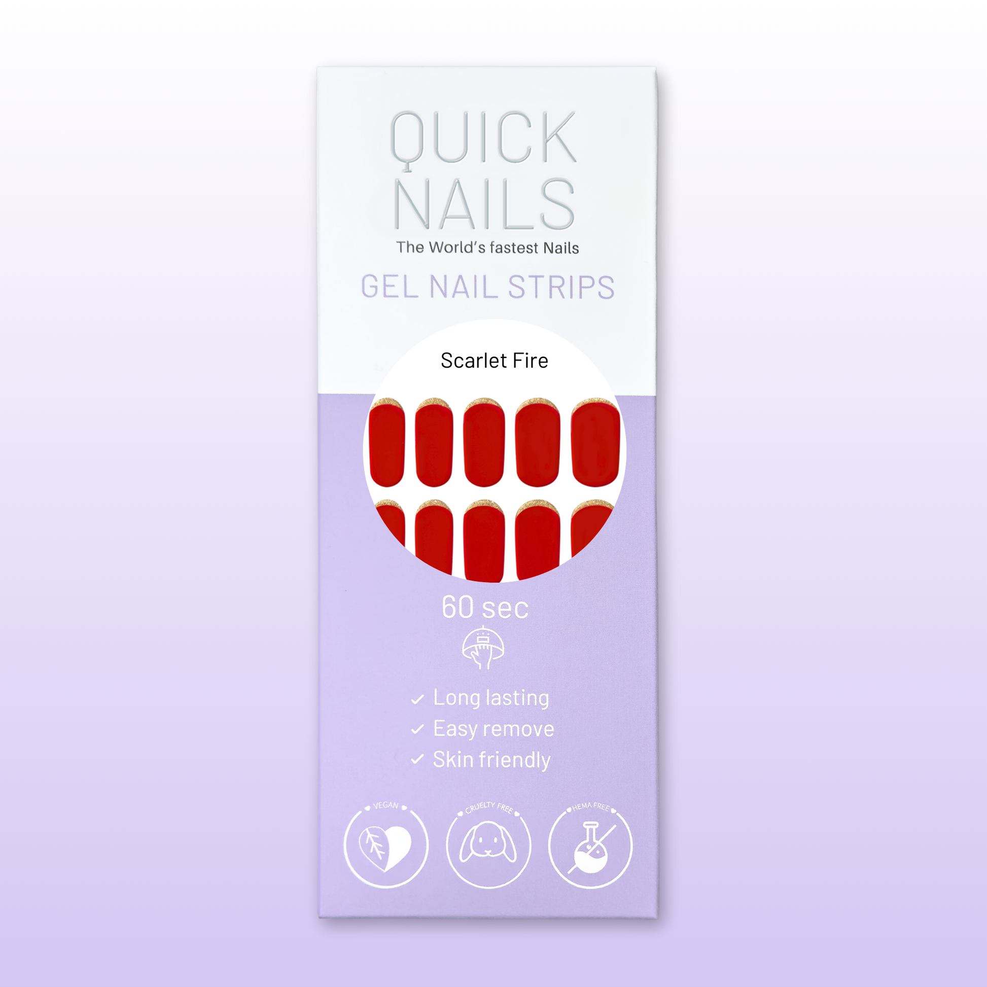 Gel Nail Strip Scarlet Fire