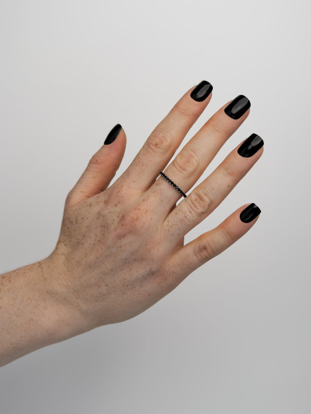 Bande d'ongles en gel Eclipse Noir